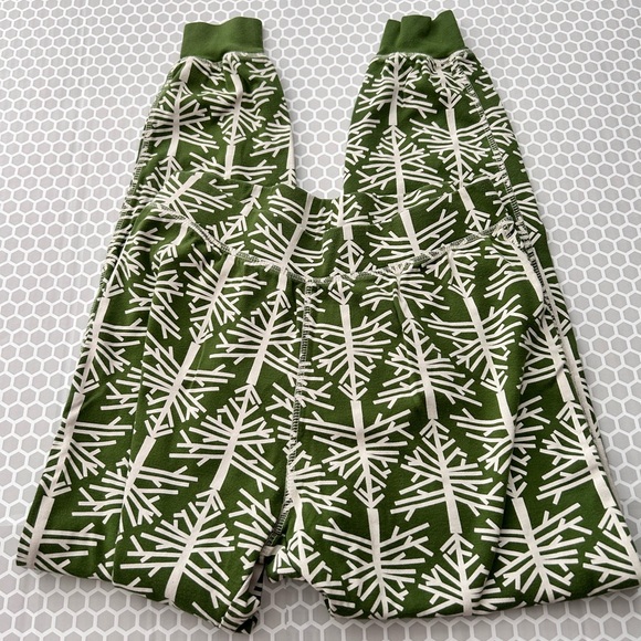 Pact Forest Green and White Tree Pajama Set 100 % Organic Cotton Size S - Picture 4 of 6